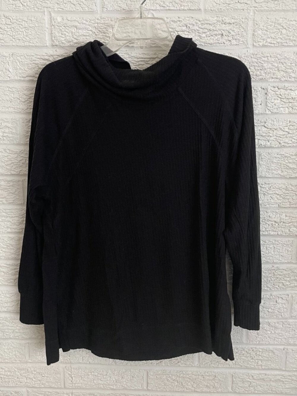black ribbed turtleneck Jane and Delancey